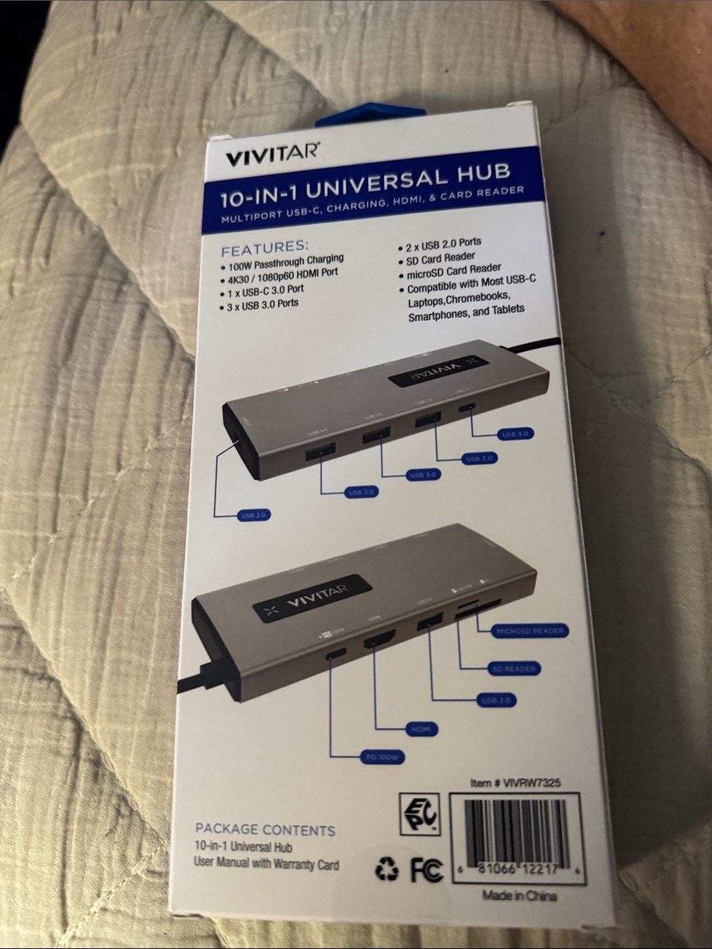 10-in-1 Universal Hub USB-C Adapter - Gray - Picture 2 of 2